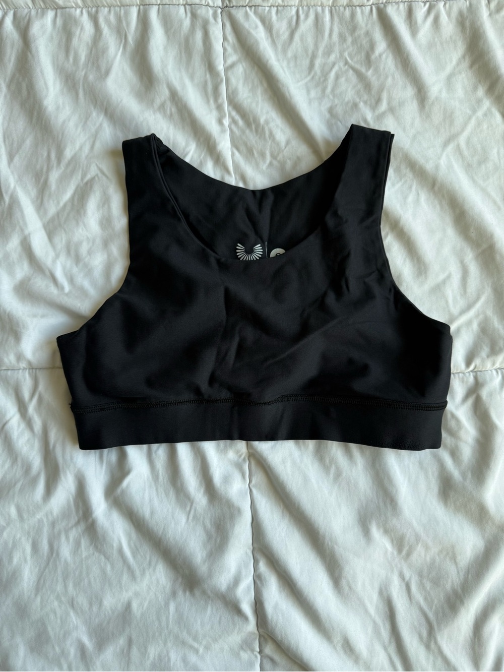 High-Impact Black Sports Bralette